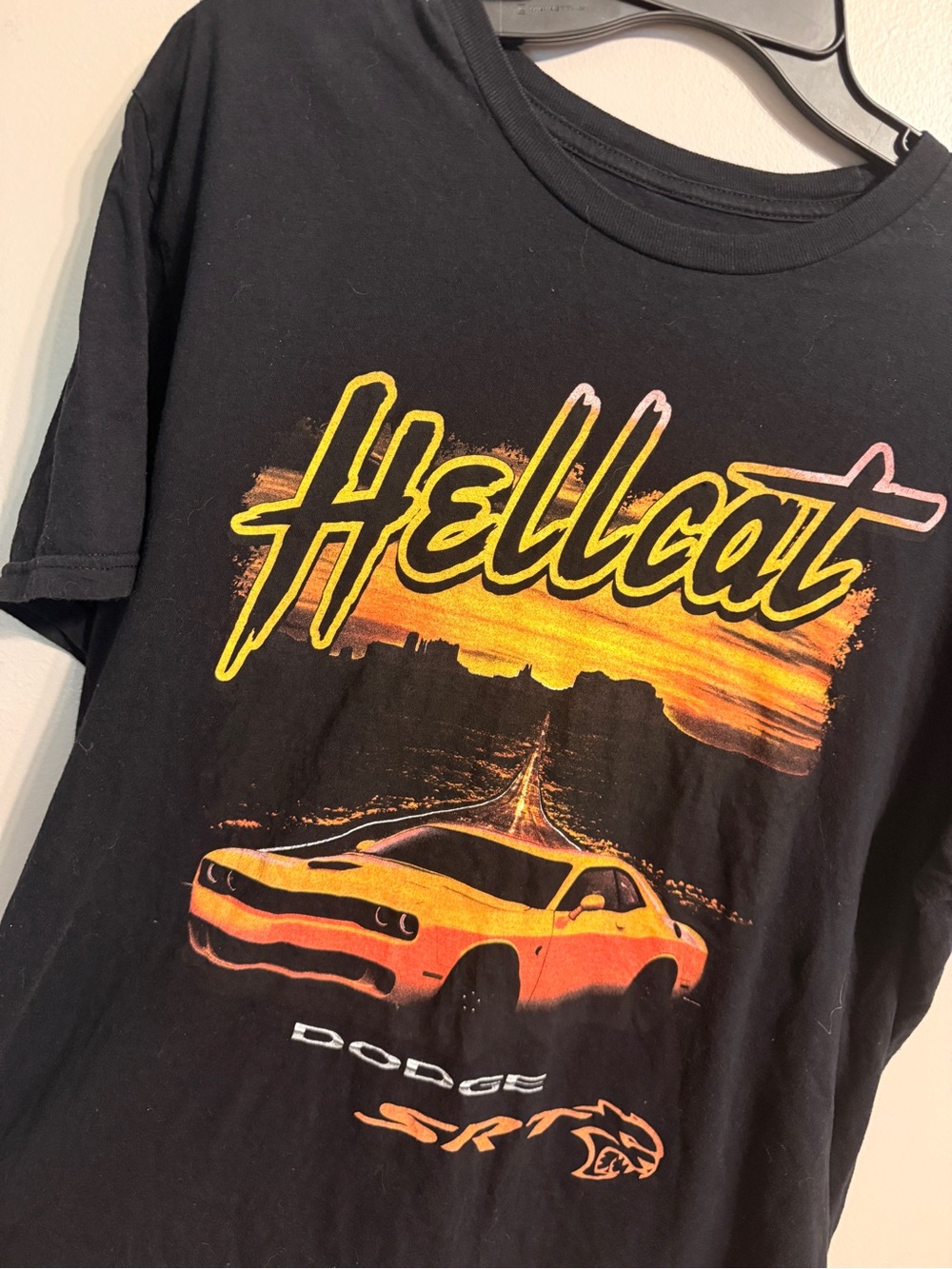 Dodge Hellcat SRT Men’s Black Graphic T-Shirt